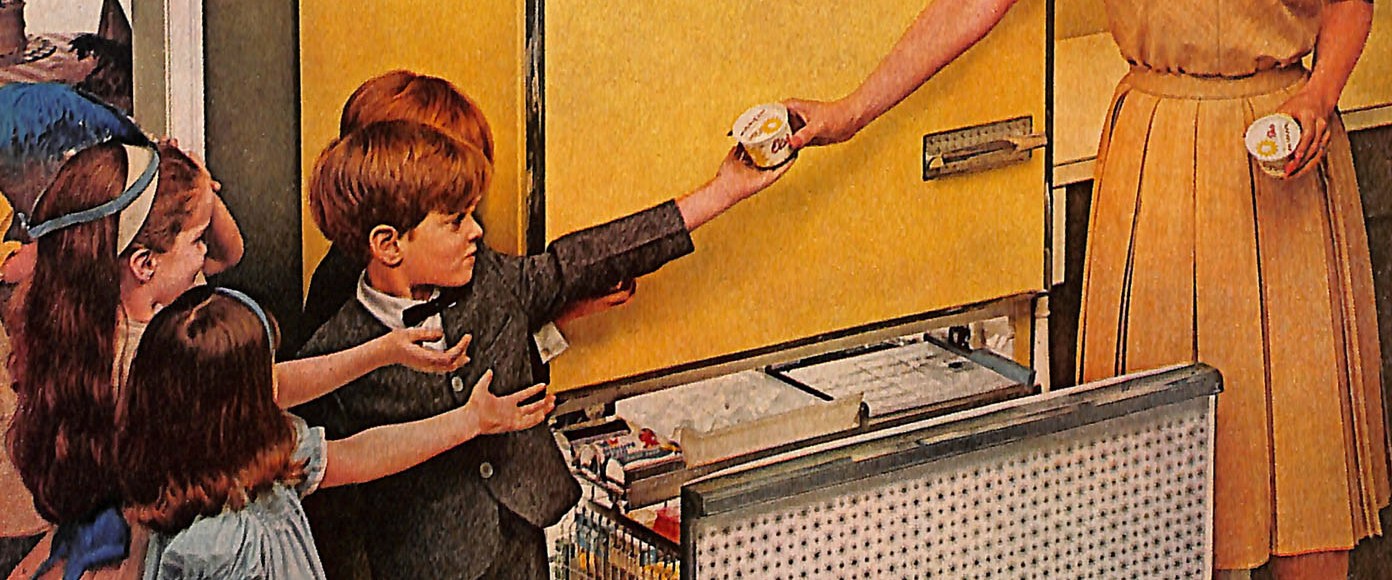Mid-century kitchen and kids