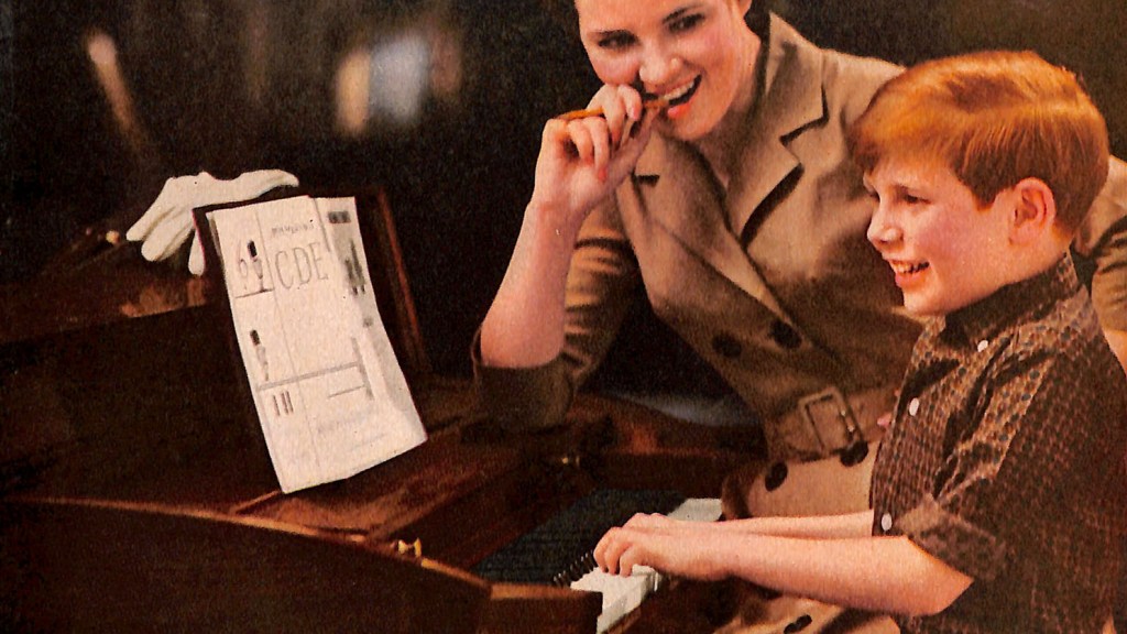1963 Baldwin petite piano ad