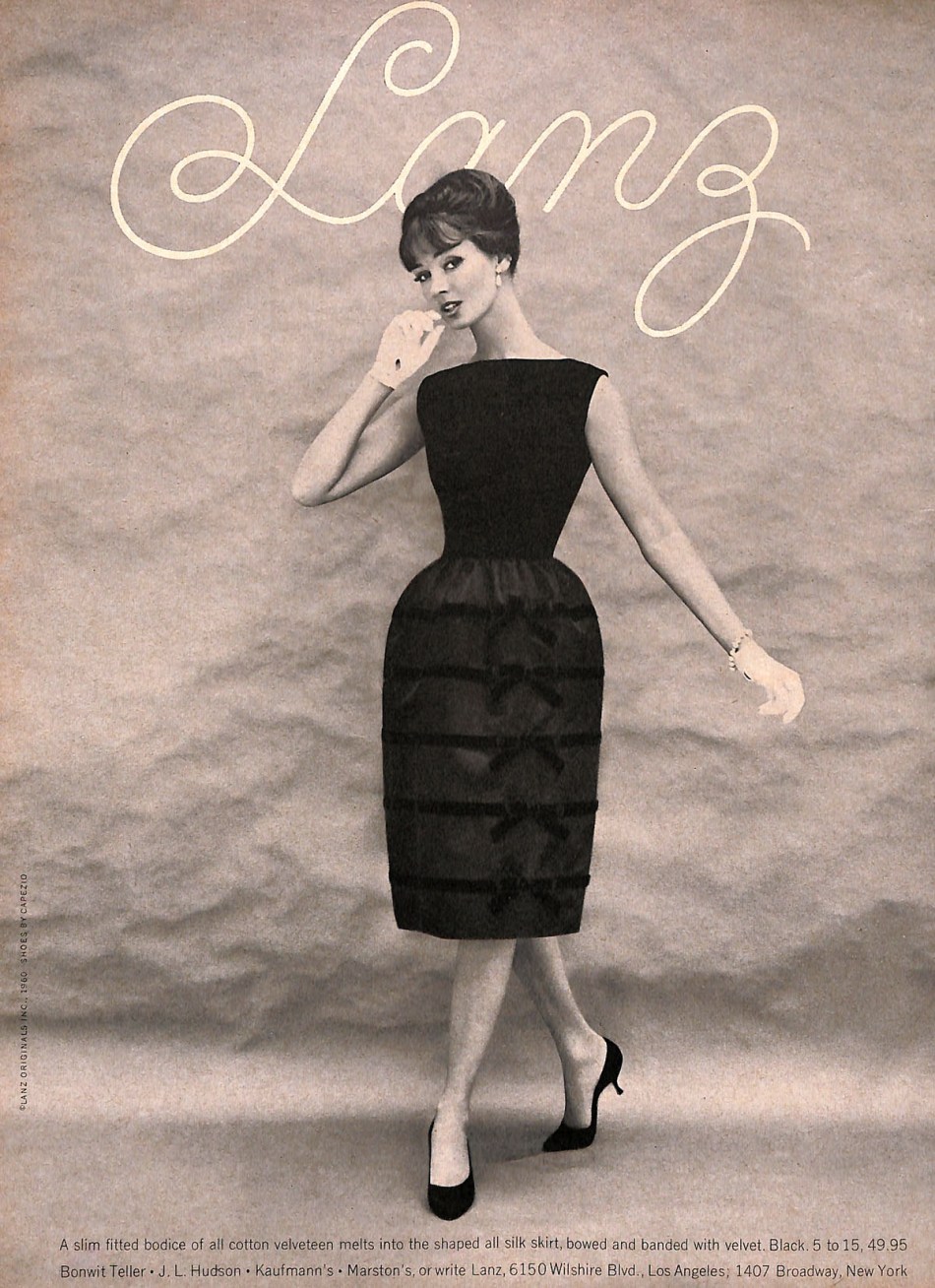 1960 ad for Lanz on Whilshire Blvd