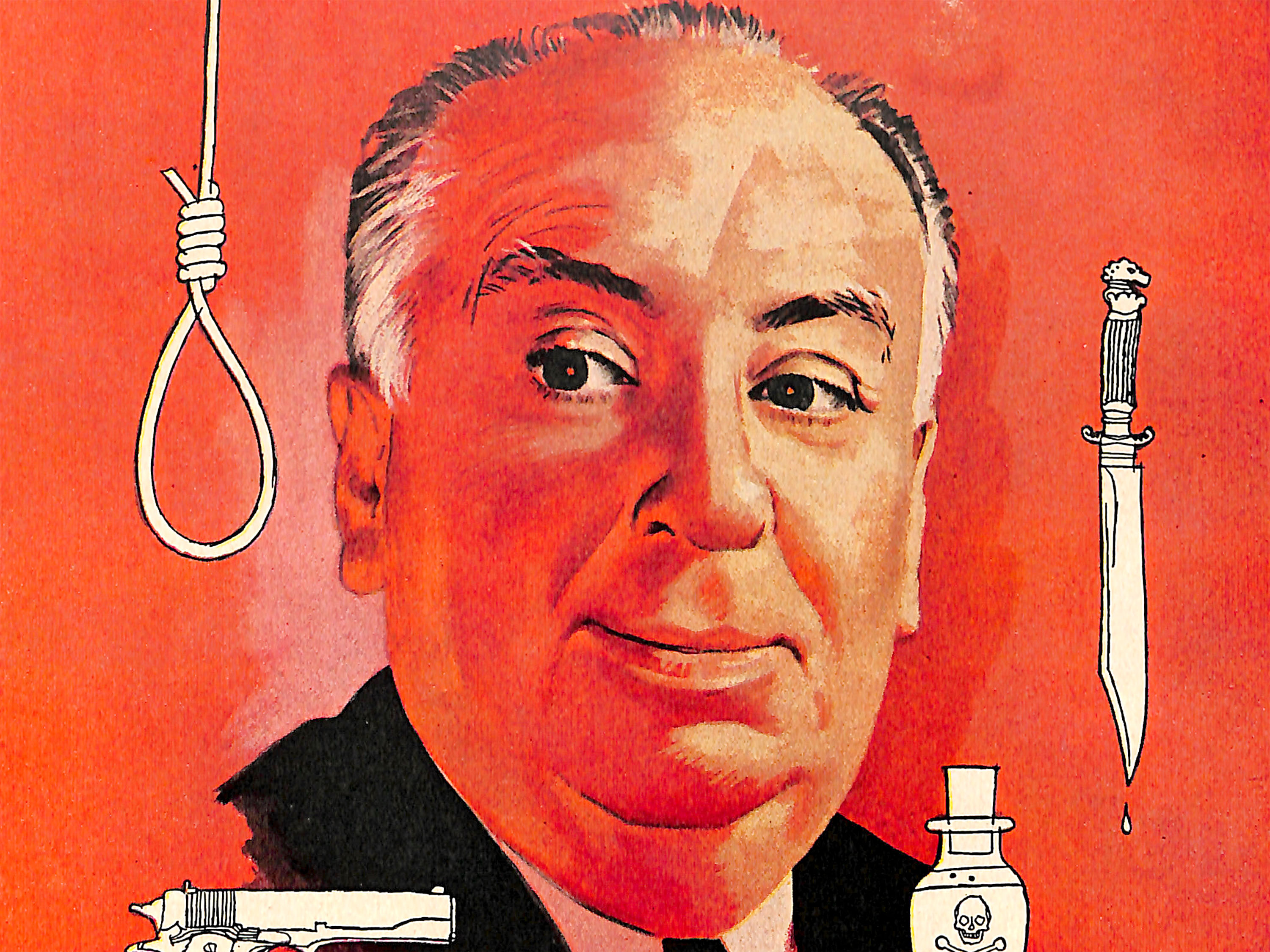 Alfred Hitchcock Illustration