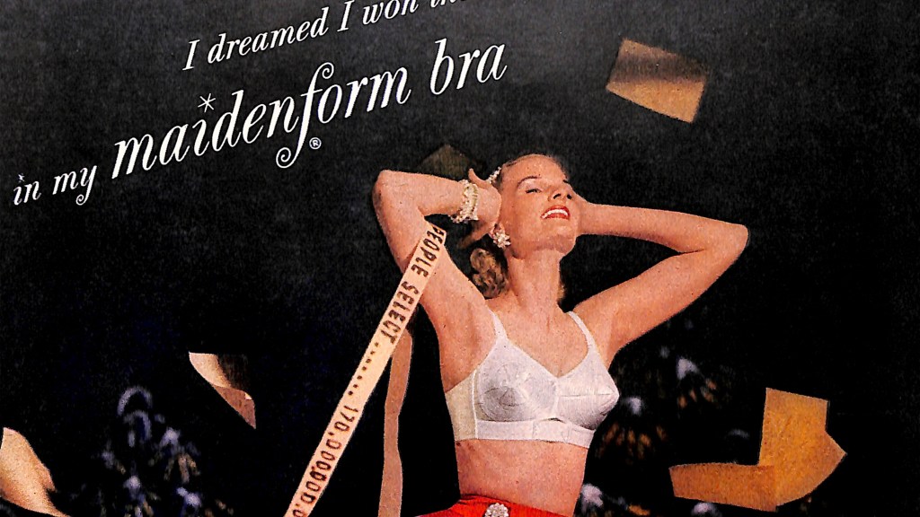Bra Ad with the caption - I dreamed I won the election.