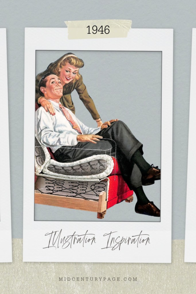 1946 - Mid-century Page - Illustration Inspiration - Ad for Kroehler Furniture