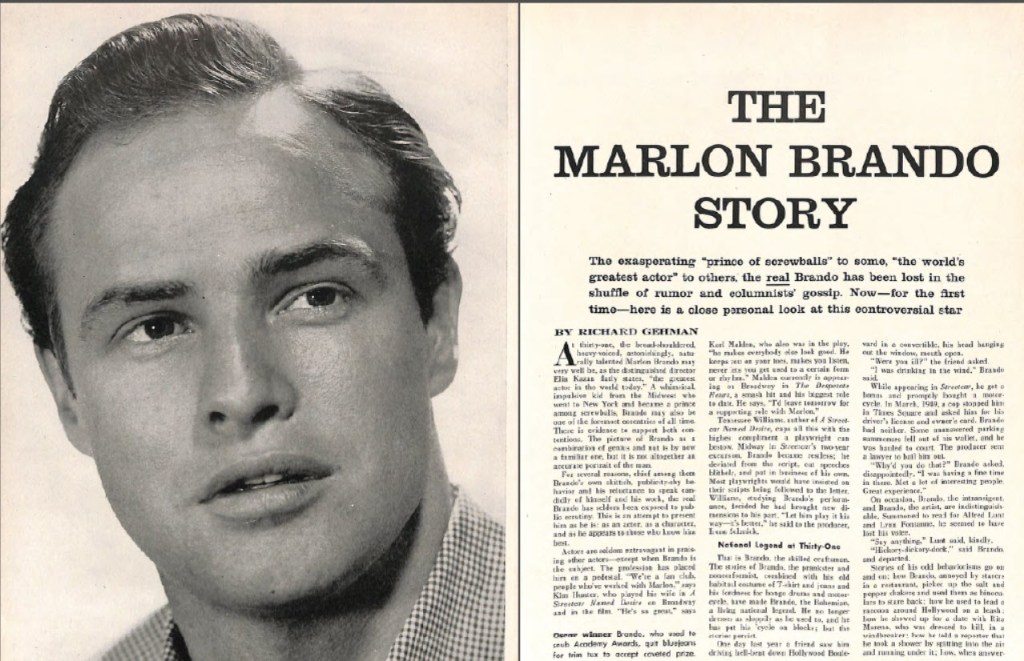 The Marlon Brando Story - Cosmo May 1955