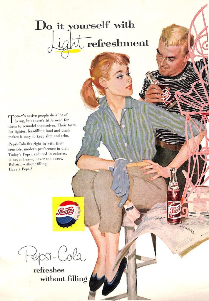 Do it Yourself with Light Refreshment - 1957 Pepsi Ad