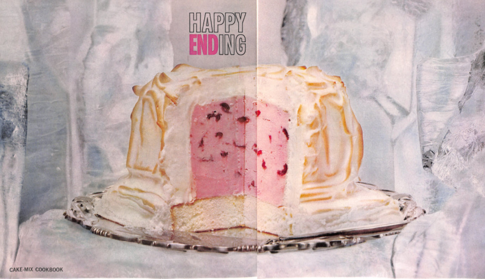 1962 Cake Mix Cookbook from McCalls - Baked Alaska 