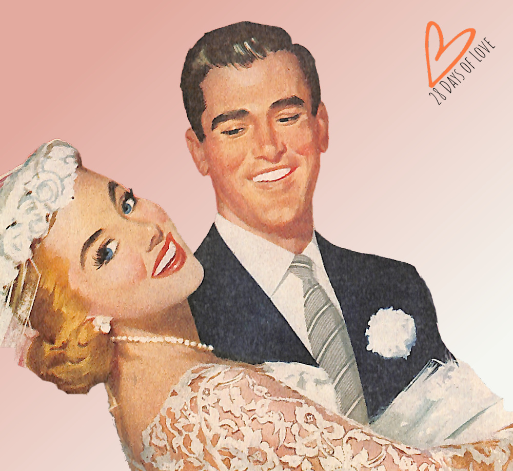 Bride and Groom - Charm May 1956 - 28 Days of Love