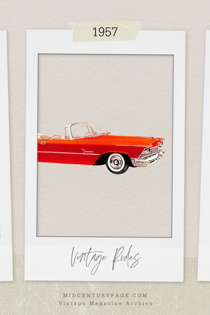 1957 Crown Imperial Convertible in shiny red - featured on midcenturypage.com