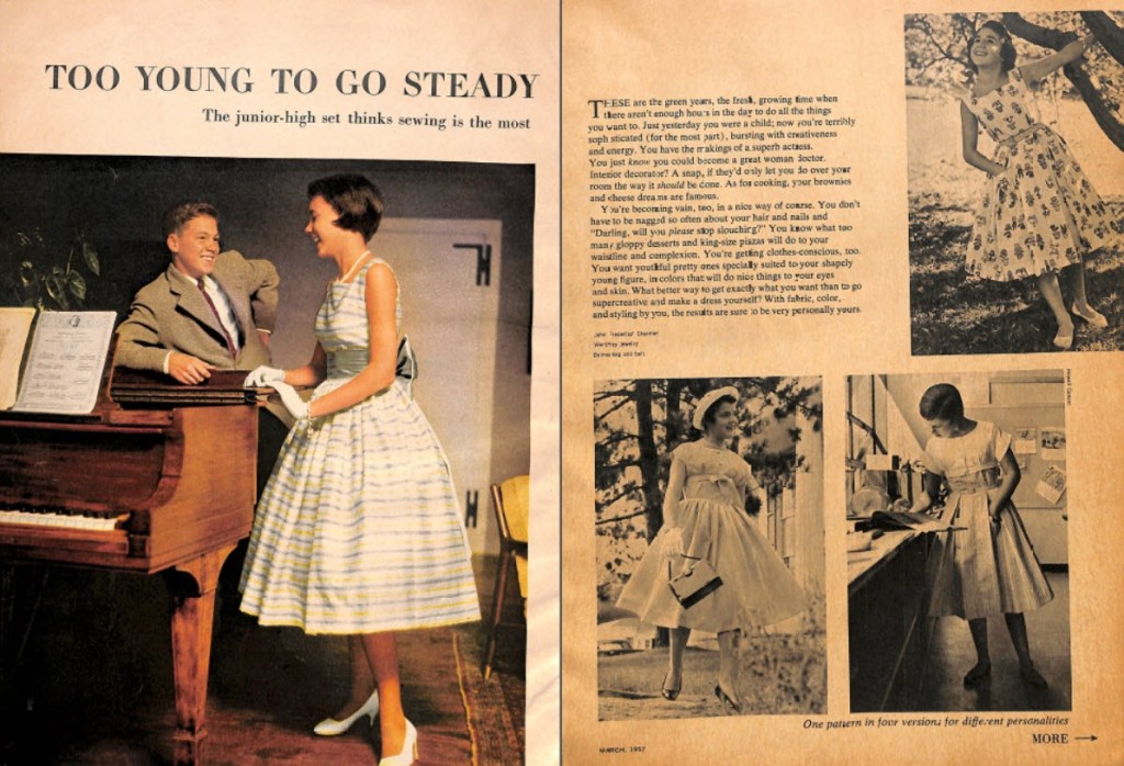 2 Page Spread Womans Day March 1957