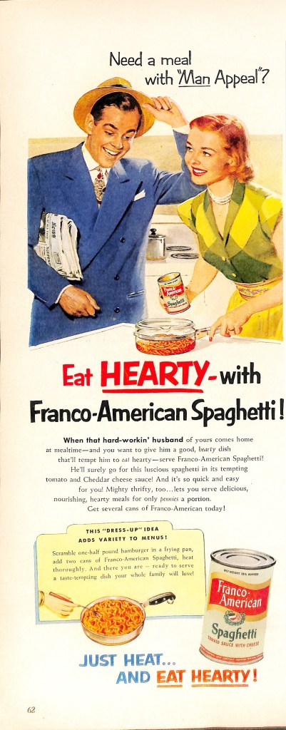 Franco-American Spaghetti Ad - 1951