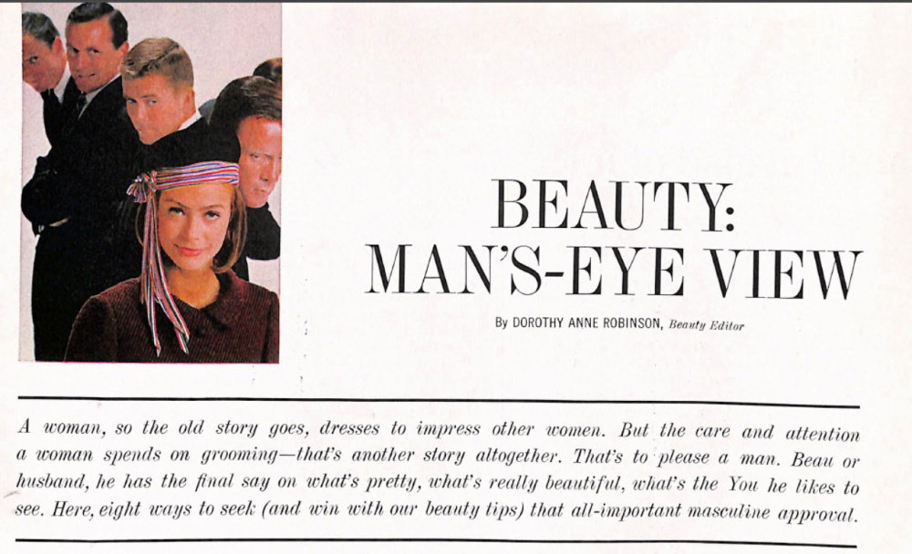 Man's Eye View: Beauty Article - September 1964 Ladies Home Journal