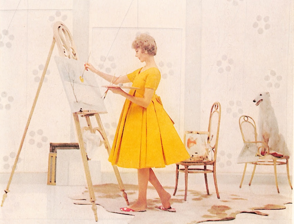 Lady in Waiting - Mennen Baby Oil Ad - March 1959 Good Housekeeping