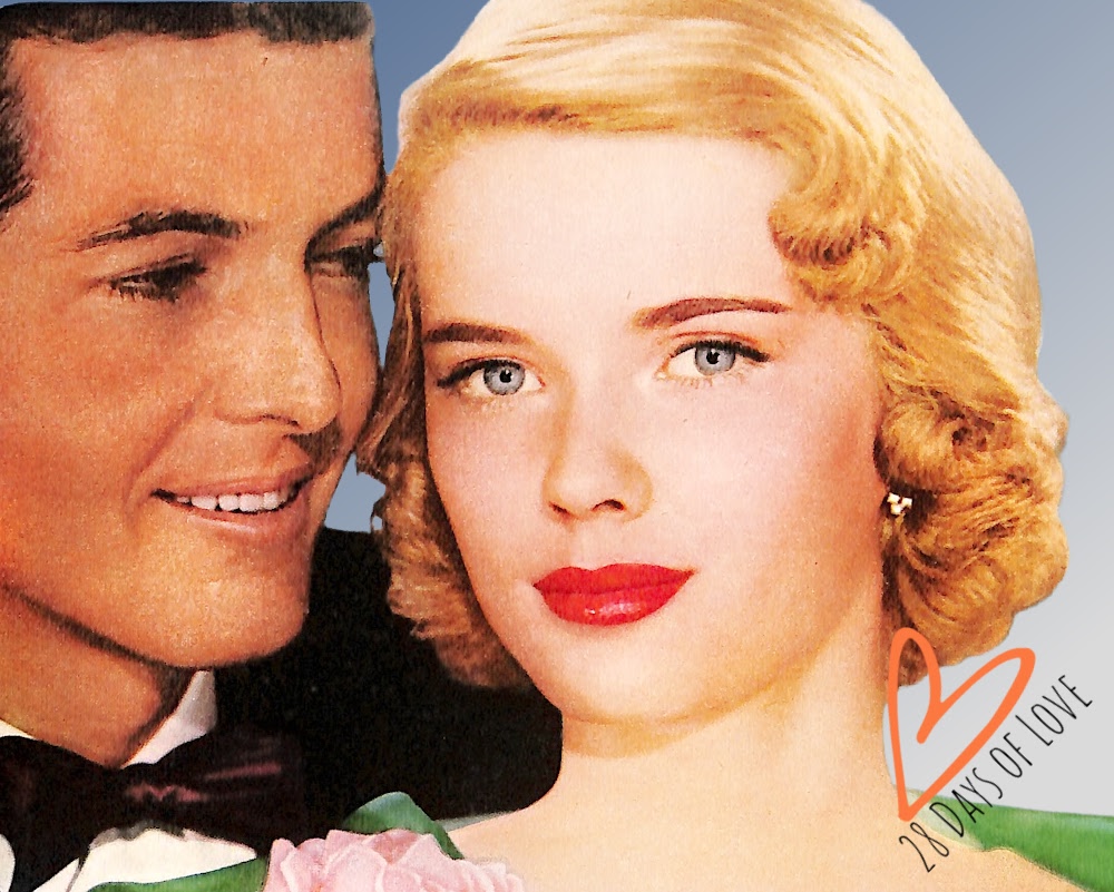 Young fifties couple dressed up for the dance - June 1952 Good Housekeeping