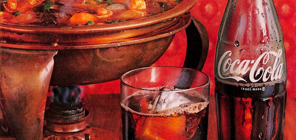 1962 Coca Cola Ad - Hot Food, Cold Coke