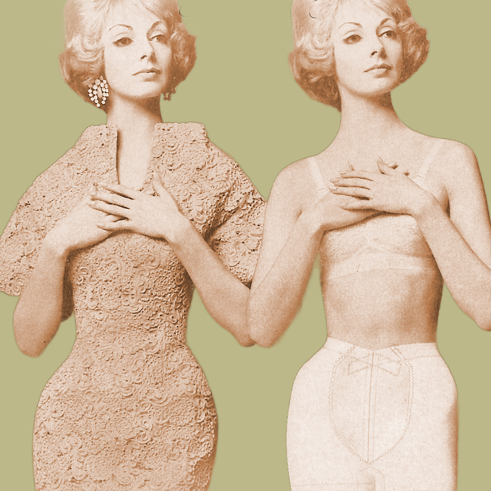 Scaasi's Dream - the Fis-Key girdle by Maidenform - Mademoiselle September 1960