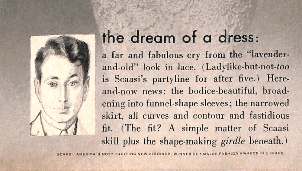 The dream of a dress - Arnold Scaasi for Maidenform Girdles - September 1960 Mademoiselle