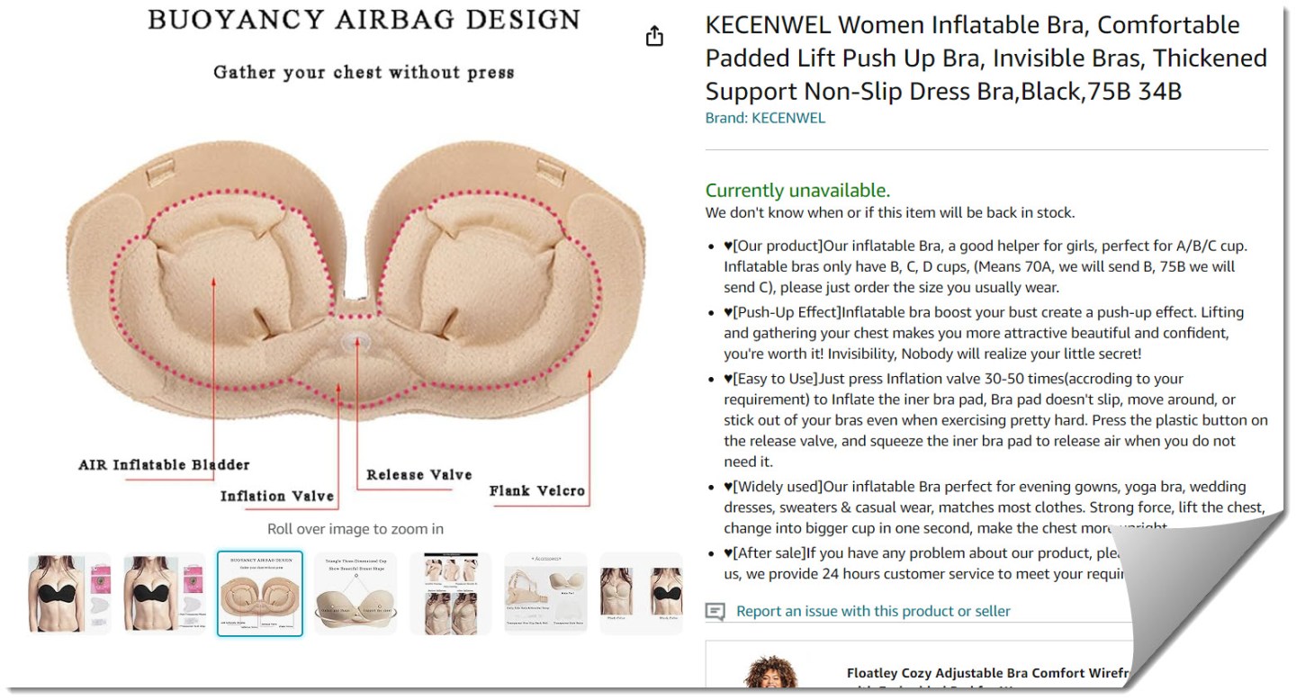 Discover the Tres Secrete Inflatable Bra from 1951 – Mid-Century Page