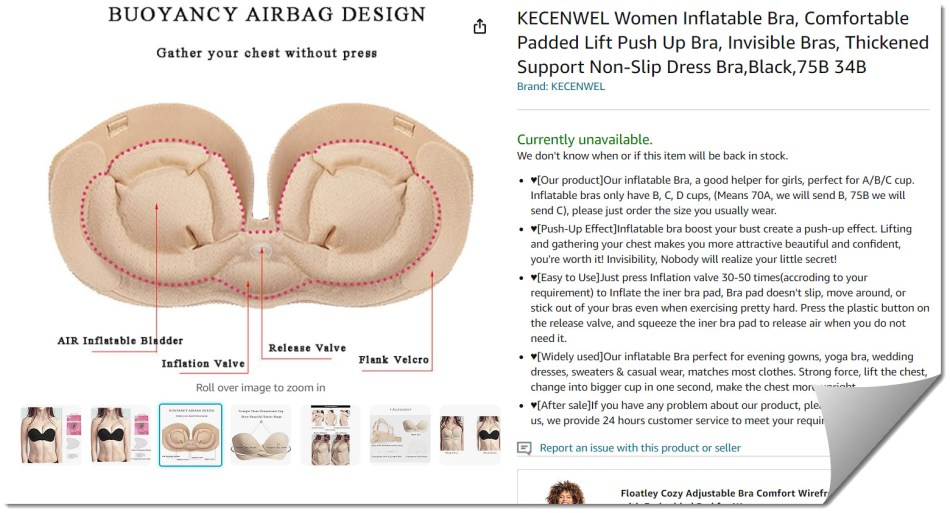 Discover the Tres Secrete Inflatable Bra from 1951 – Mid-Century Page