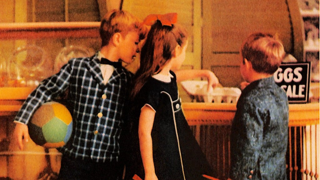 Kids in dress up clothes in bow ties and bobby socks