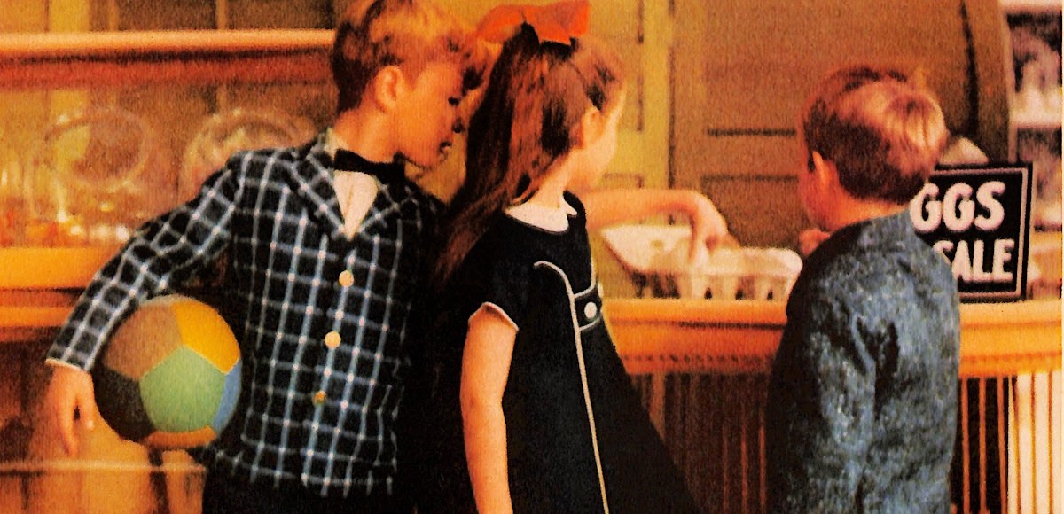 Kids in dress up clothes in bow ties and bobby socks