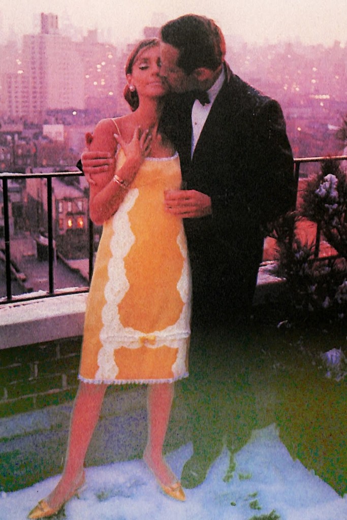 Yellow slip dress Ladies Home Journal December 1964